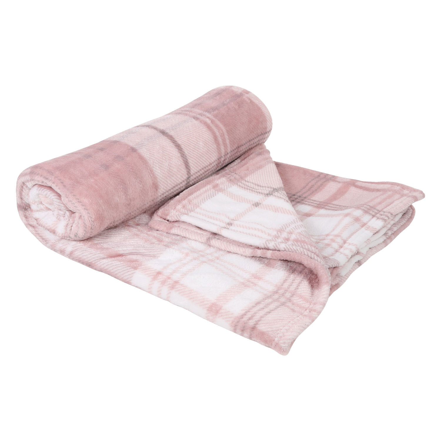 Divante Blush Hamilton Check Throw 230 x 180cm Image 2