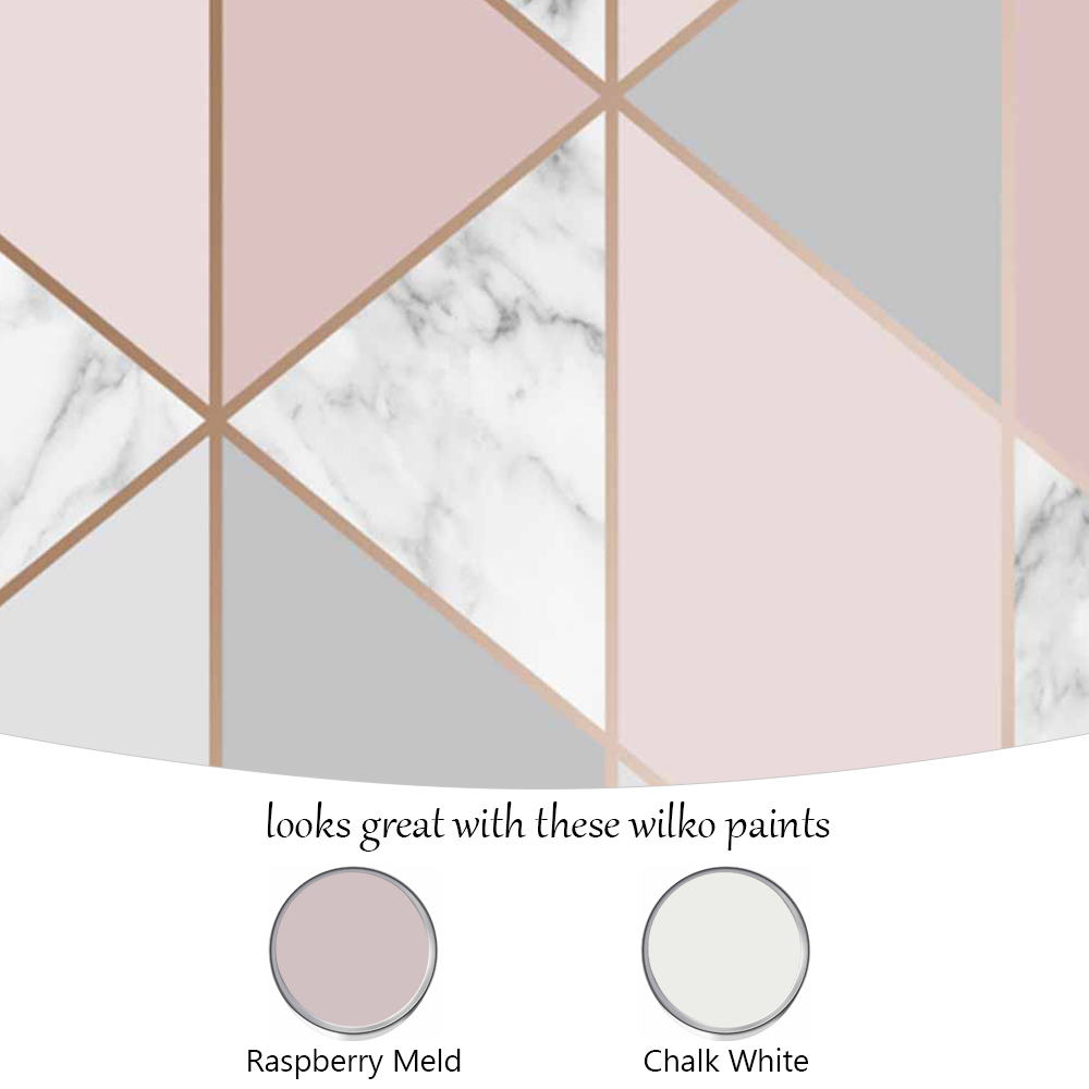 Sublime Geo Marble Blush Wallpaper Image 5