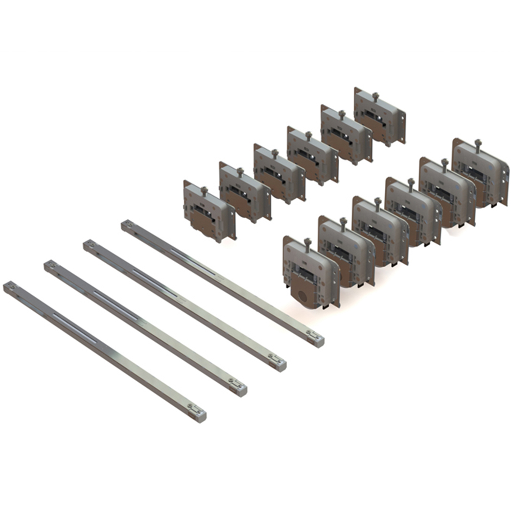 Coburn Celantur 50 3 Door Sliding Cupboard Track Fixing Kit 3m Image 1