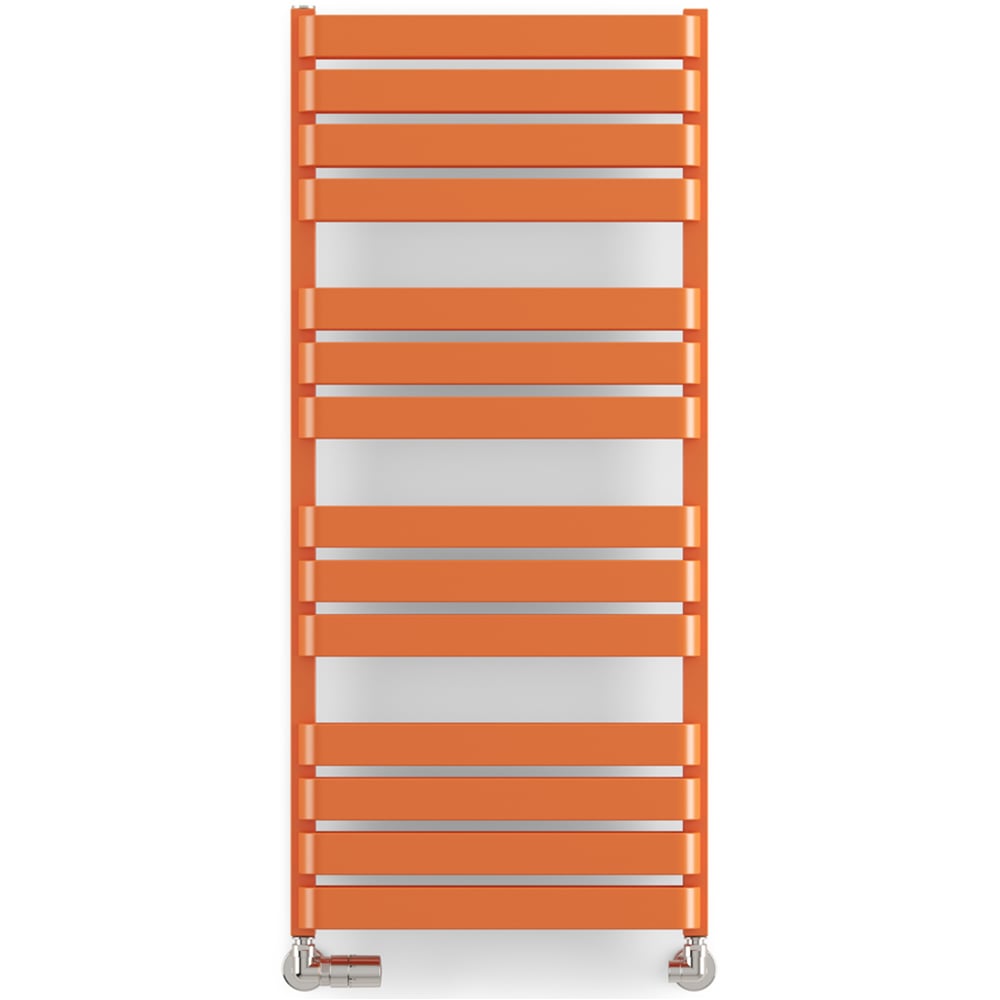 Terma Warp T Bold Matt Orange Heated Towel Rail 2660 BTU 1110 x 500mm Image 3