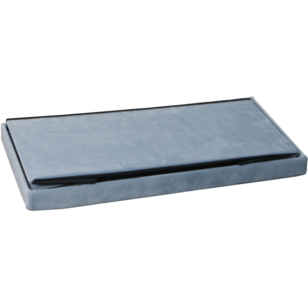 Seville Brushed Velvet Trunk - Blue Image 4