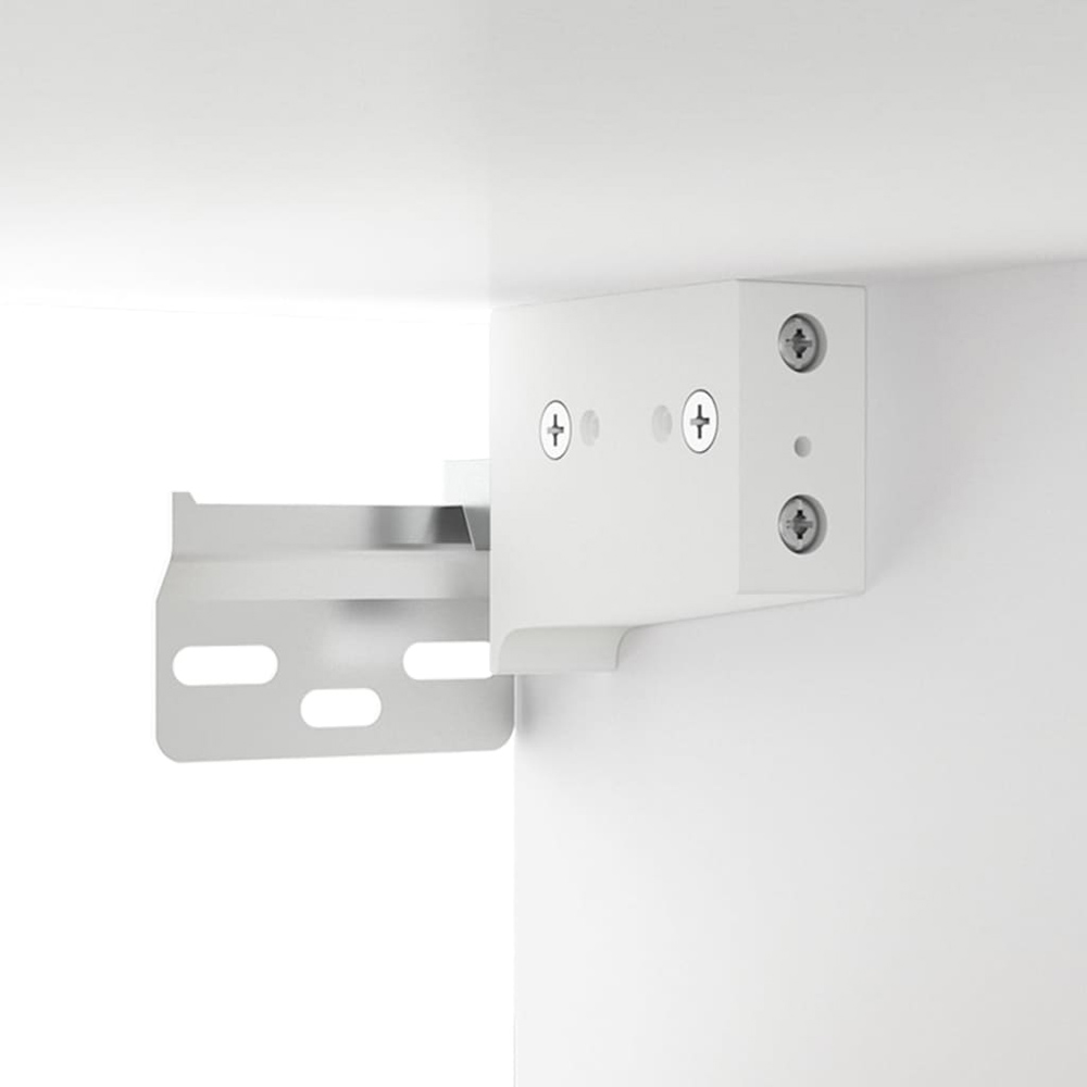vidaXL White 2 Door Bathroom Mirror Cabinet Image 4