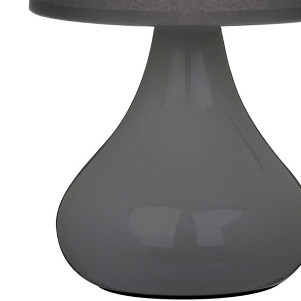 Premier Housewares Bulbus Grey Ceramic Table Lamp Image 5