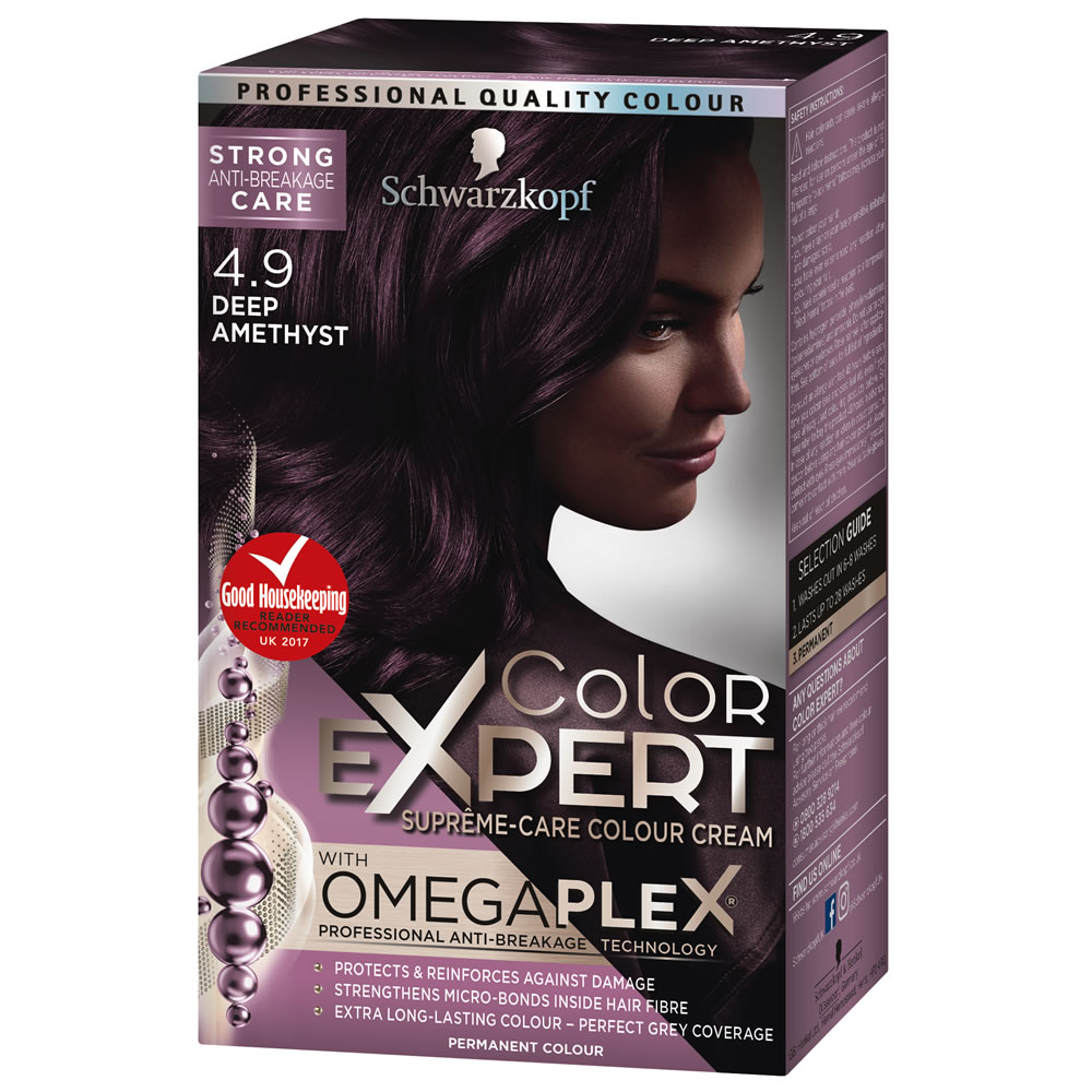 Schwarzkopf Color Expert Deep Amethyst 4.9 Permanent Hair Dye Image 1