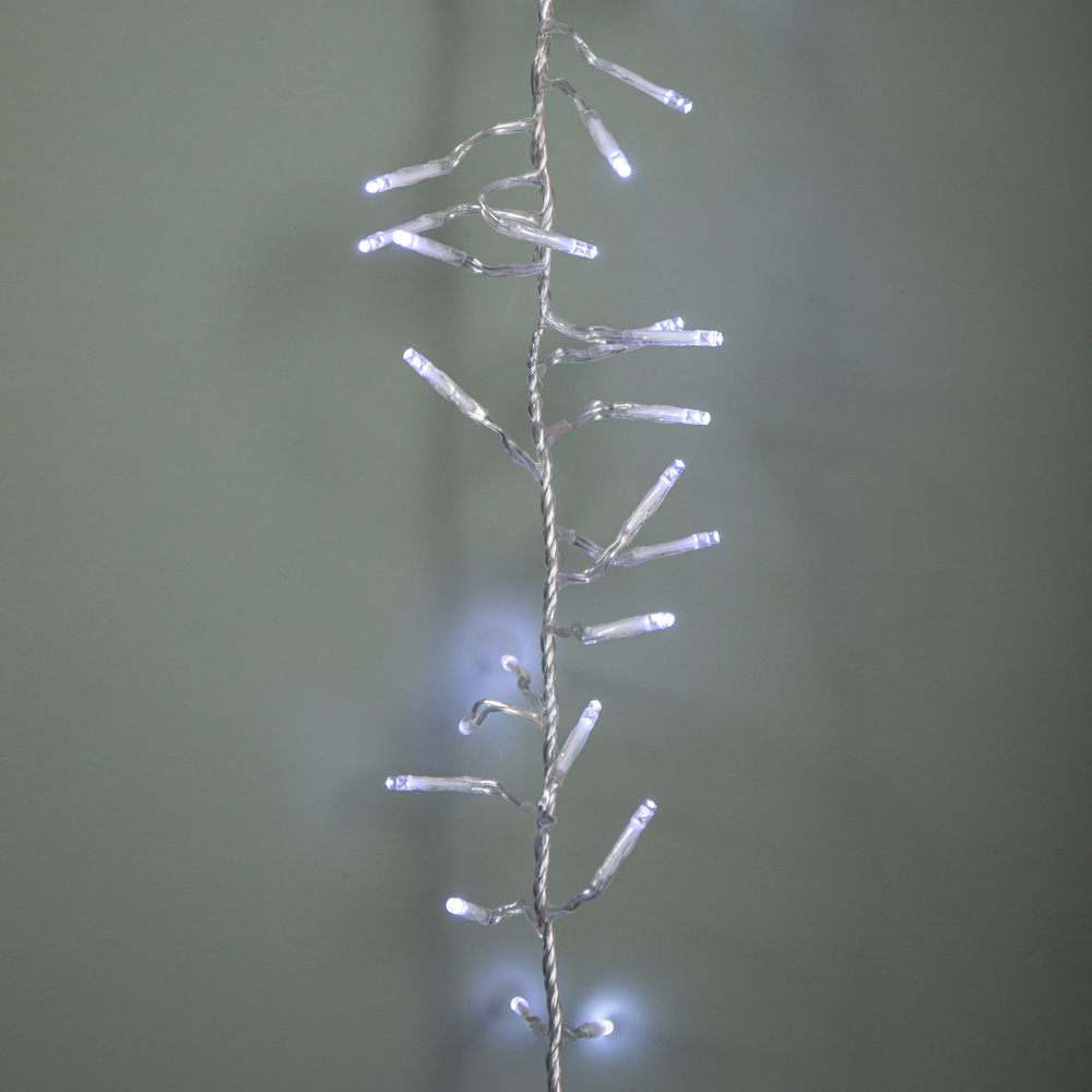 Samuel Alexander 720 White LED Clear Cable Christmas Cluster Light 9.3m Image 4
