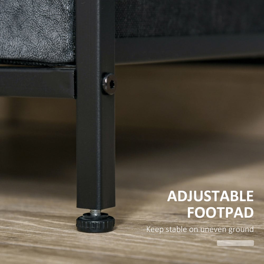 Portland Single Drawer Brown Bedside Table Image 6