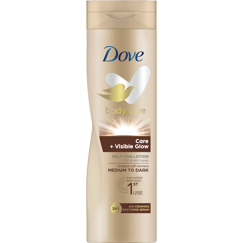 Dove Medium to Dark Self Tan Lotion 250ml Image