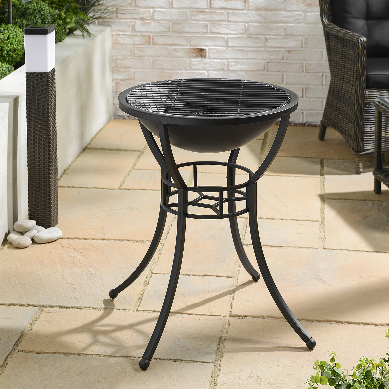 Pasadena Tall Fire Pit - Black Image 5