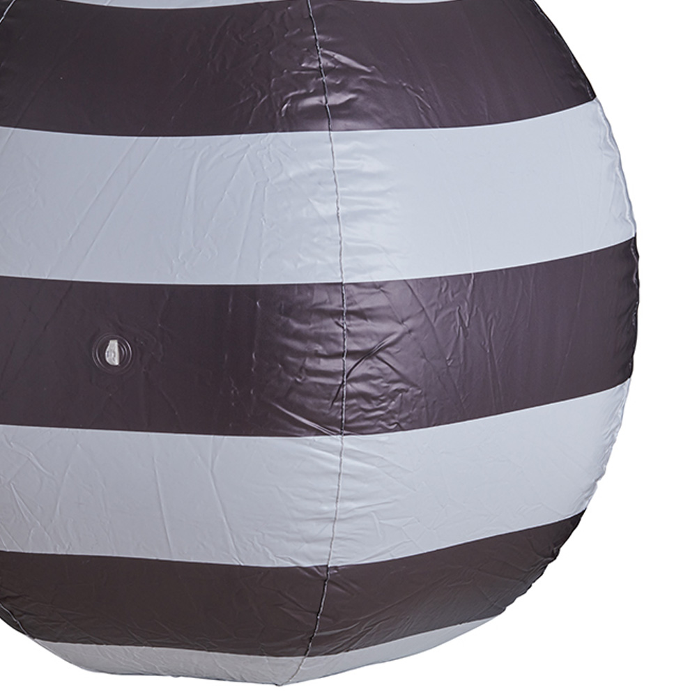 Inflatable 80cm Black and White Bauble Image 5