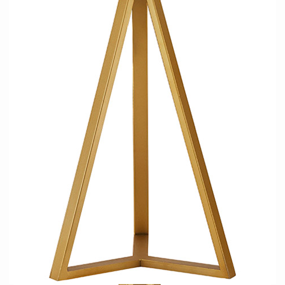 The Lighting and Interiors Clifford Brushed Gold Base Table Lamp Image 6