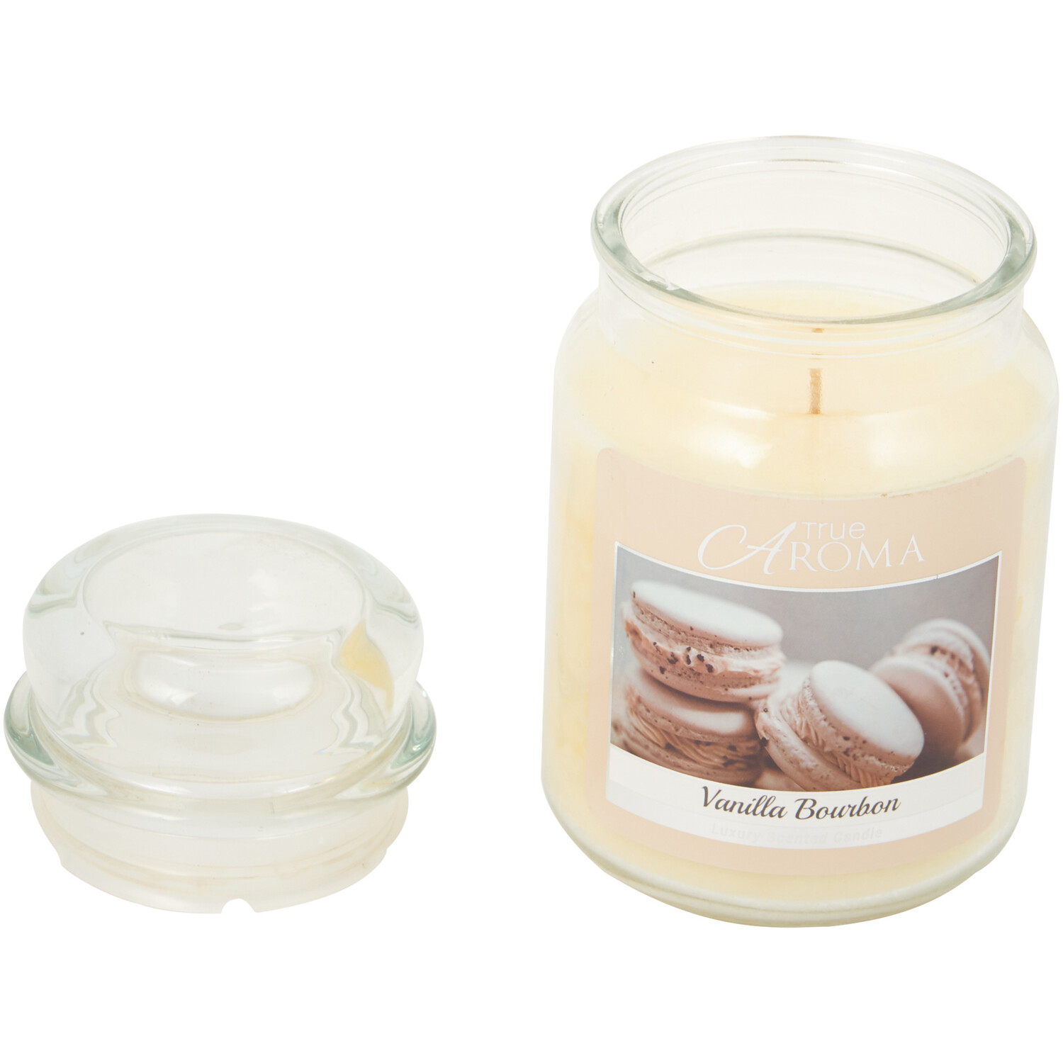 Vanilla Bourbon Large Mason Jar Candle - Cream Image 2