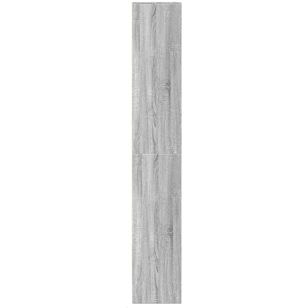 vidaXL 2 Door 3 Shelf Grey Sonoma LED Highboard Image 7