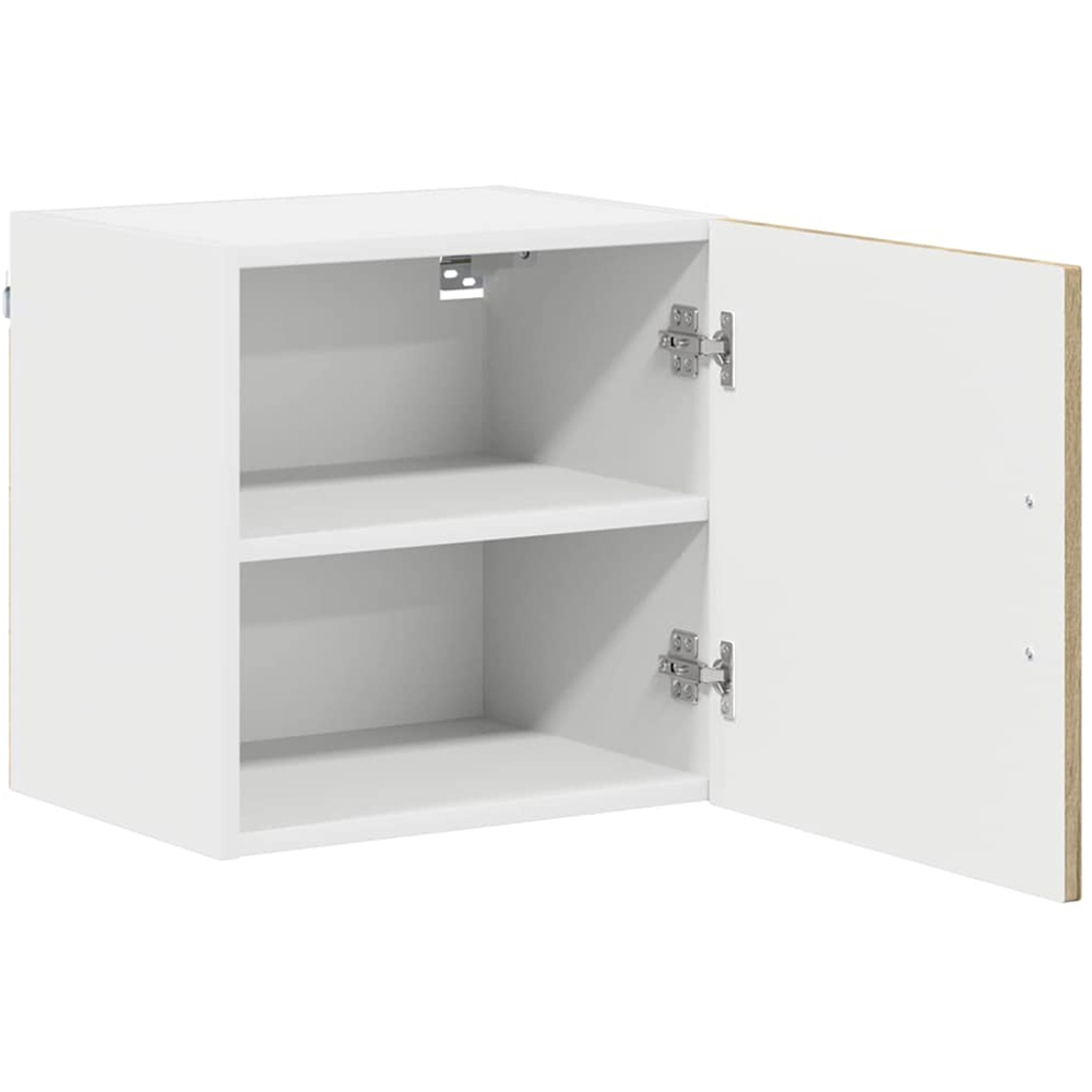 vidaXL Kalmar Single Door Sonoma Oak Wall Mounted Square Kitchen Cabinet Set of 2 Image 4