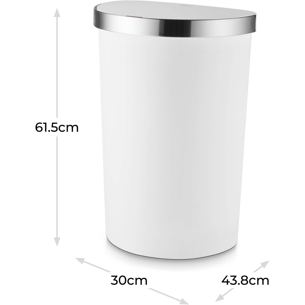 Tower White Curved ABS Sensor Bin 50L Image 8