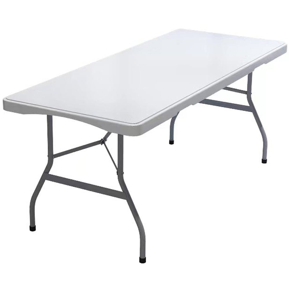 White Foldable Banquet Table 90 x 75cm Image 3