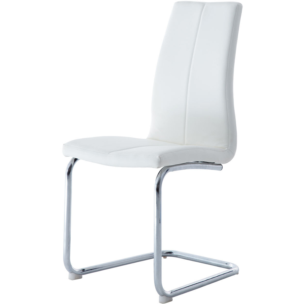 Pair of Arendelle Swing Leg Chairs - White Image 3