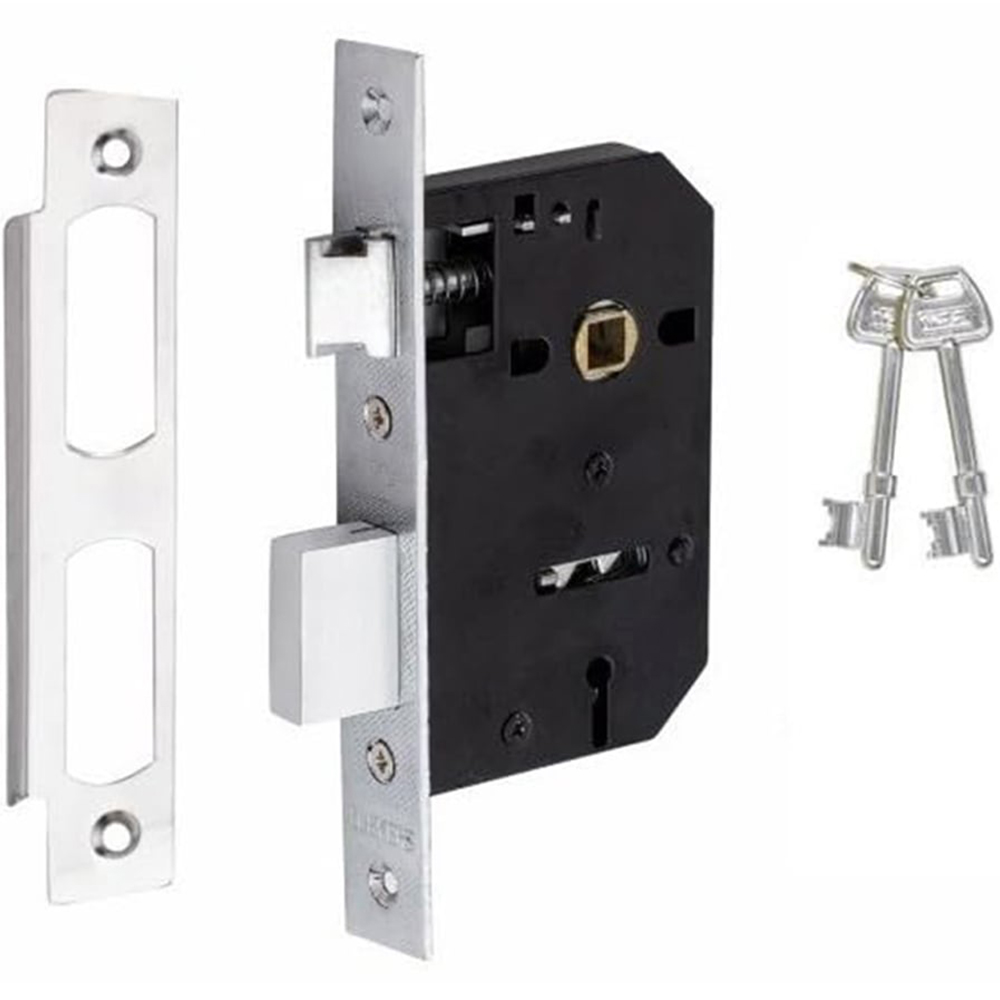 Golden Grace Polished Chrome 3 Lever Sash Mortise Lock 64mm Image