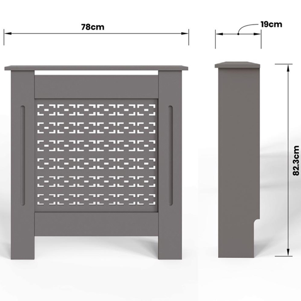 FWStyle Grey Geometric Pattern MDF Radiator Cover Small Image 6