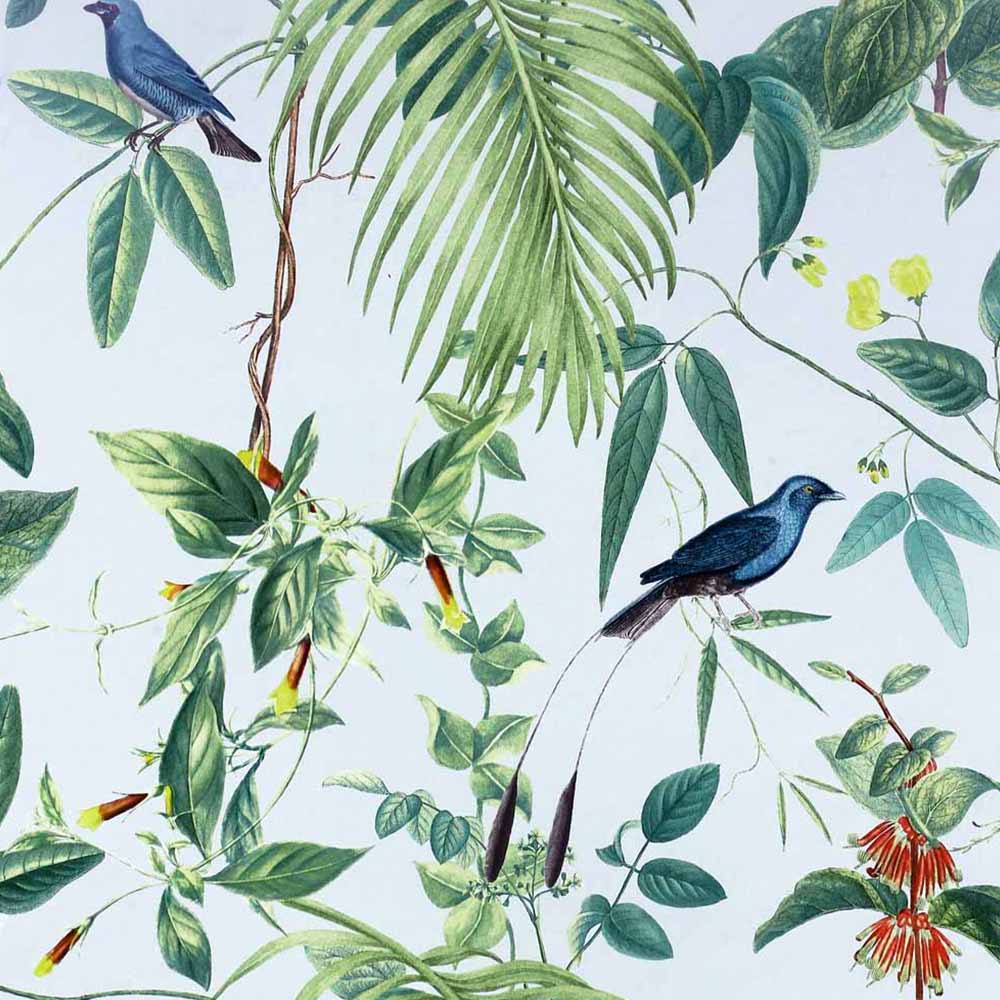 Arthouse Exotic Garden Blue Wallpaper Image 1