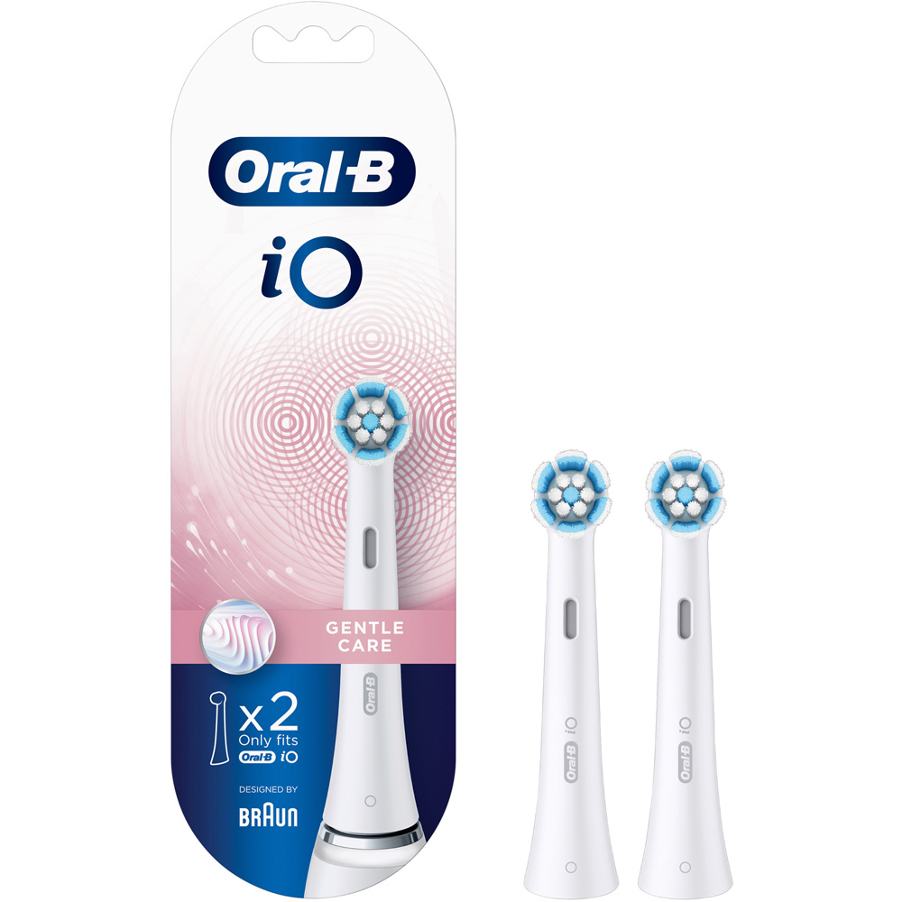 Oral-B iO Gentle Clean Black Toothbrush Head 2 Pack Image 3
