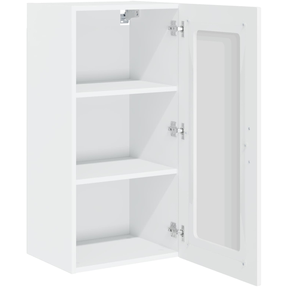 vidaXL Kalmar Single Door High Gloss White Wall Kitchen Cabinet 2 Pack Image 4