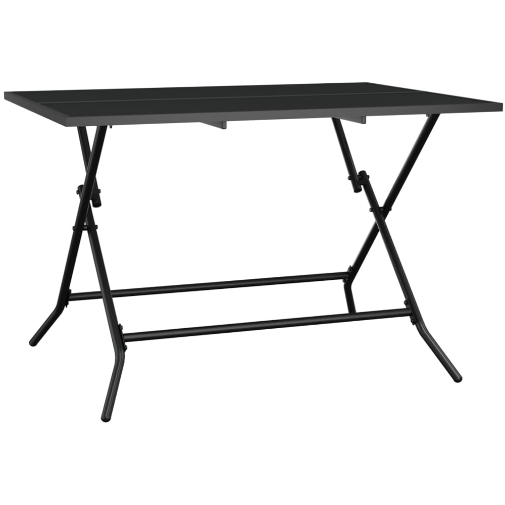 vidaXL Anthracite Steel Mesh Foldable Garden Table 110 x 80 x 72cm Image 2