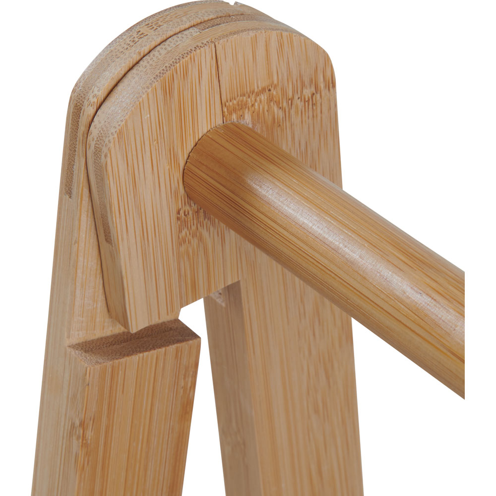 Wilko 3 Tier Bamboo Folding Storage Image 3
