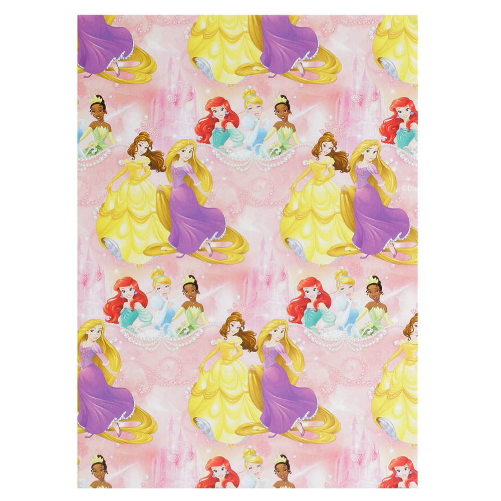 Disney Princess Gift Wrap 2 Sheets and 2 Tags Image 3