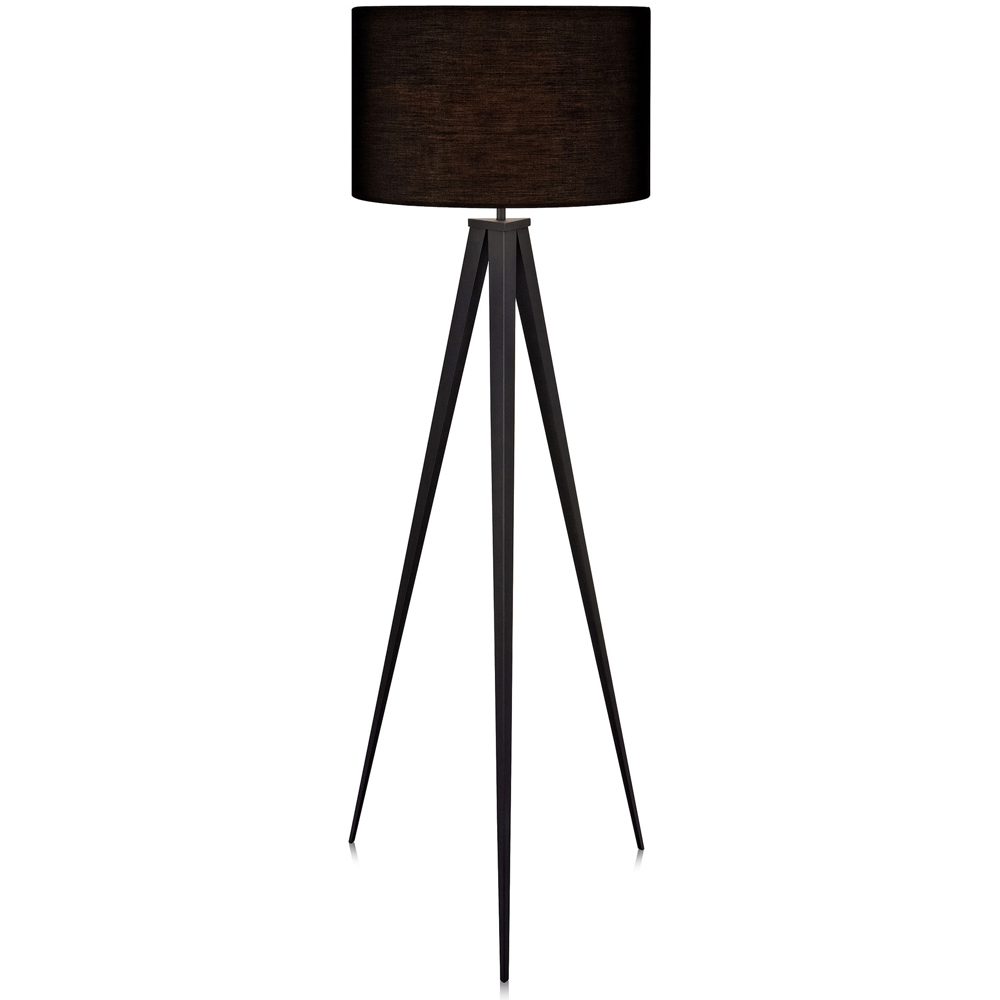 Teamson Home Black Romanza Tripod Floor Lamp Image 1