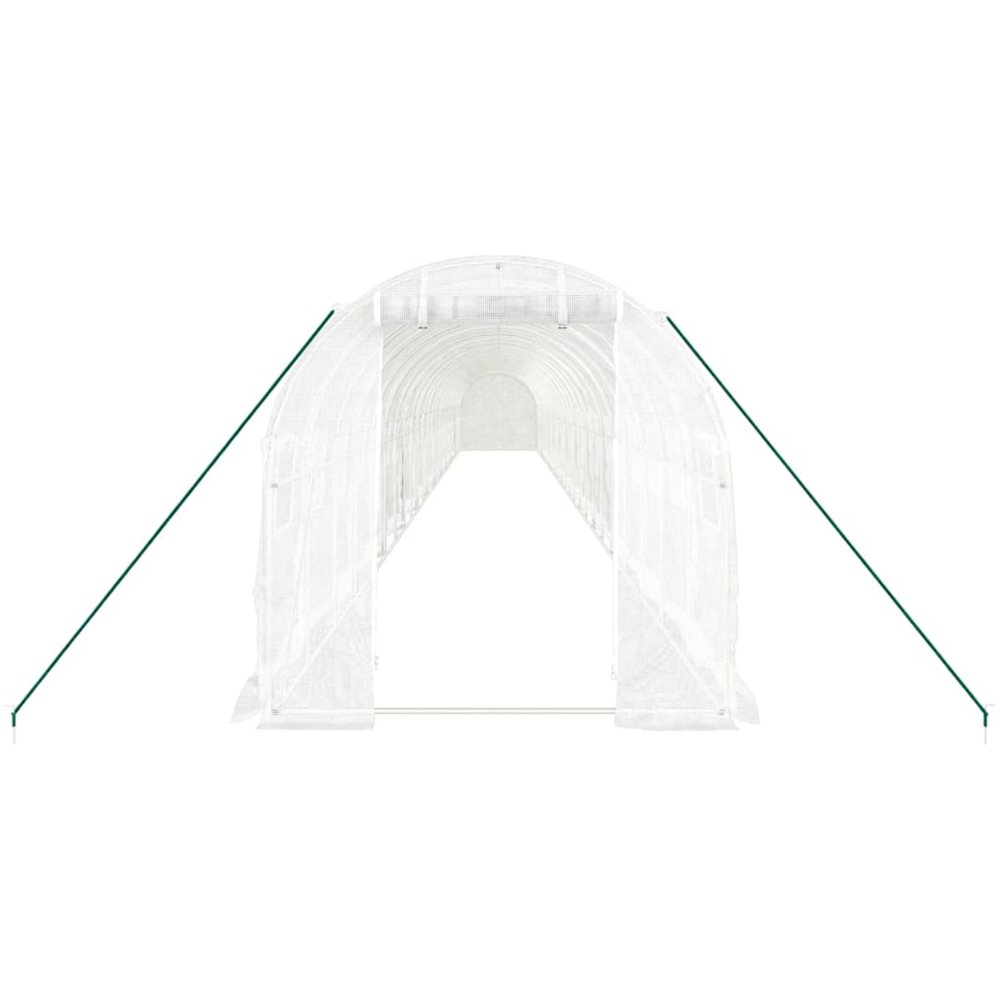 vidaXL White 6.5 x 78.7ft Greenhouse Image 3