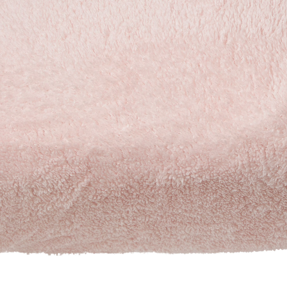 Wilko Double Blush Soft Teddy Fitted Sheet Image 3