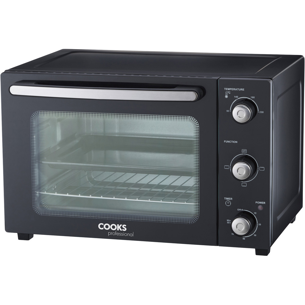 Cooks Professional G4741 Black Mini Oven Black Image 3