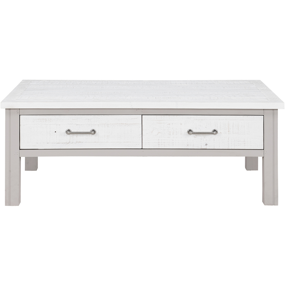 Baumhaus Greystone 4 Drawer Grey Coffee Table Image 3