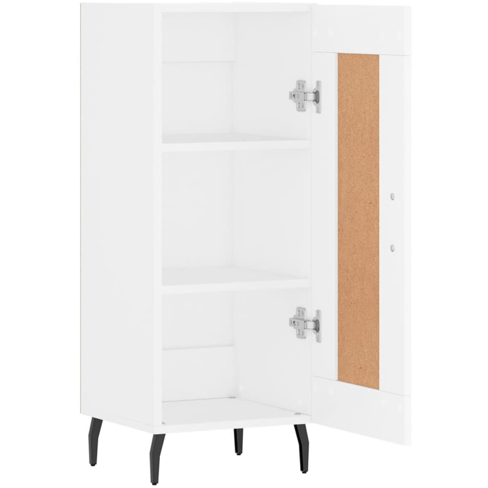vidaXL Single Door White Sideboard Image 6