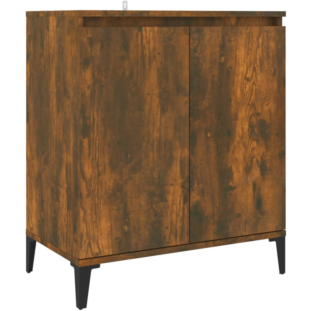 vidaXL 2 Door Smoked Oak Sideboard Image 2