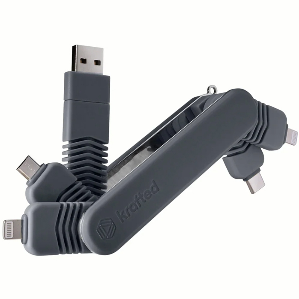 Krafted Tech Connex Charcoal Multi Cable Connector Hub Image 3