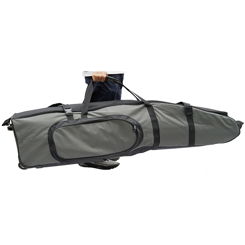 Gr8 Home Premium Black Grey Travel Golf Bag with Wheels Image 5