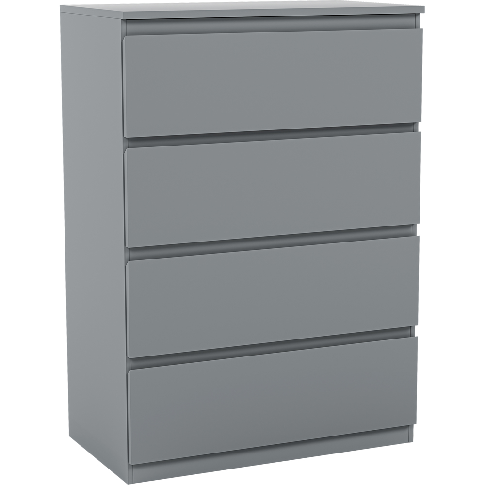 VIDA DESIGNS Denver 4 Drawer Grey Chest of Drawers Image 2