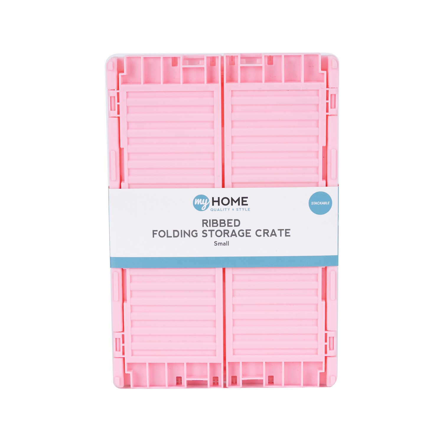My Home Small Ribbed Foldable Storage Crate Image 14