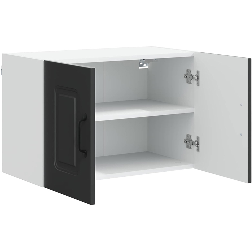 vidaXL Kalmar 2 Door Black Wall Mounted Kitchen Cabinet Image 5