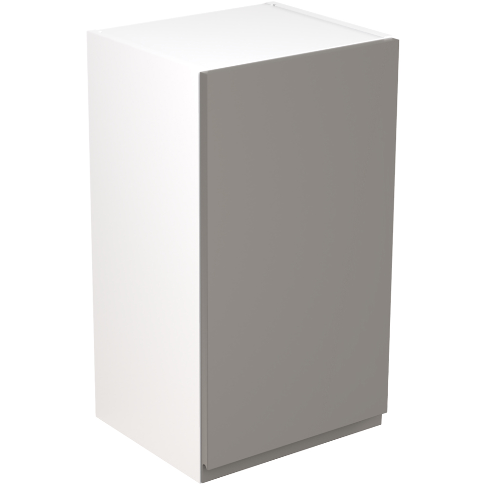 Kitchen Kit J-Pull Matt Dust Grey Wall Kitchen Cabinet Flatpack 400mm Image 1