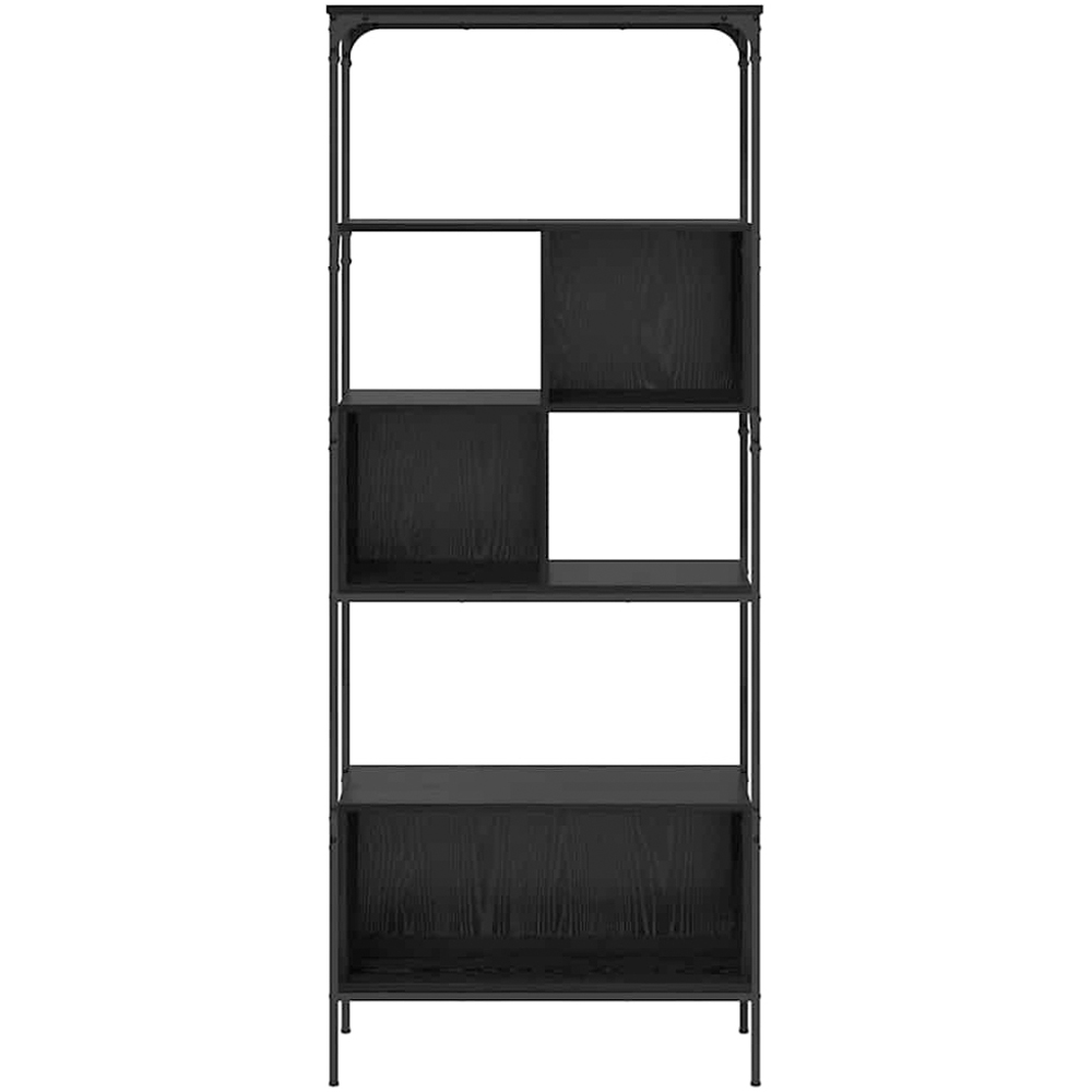 vidaXL 7 Shelf Black Oak Bookcase Image 5
