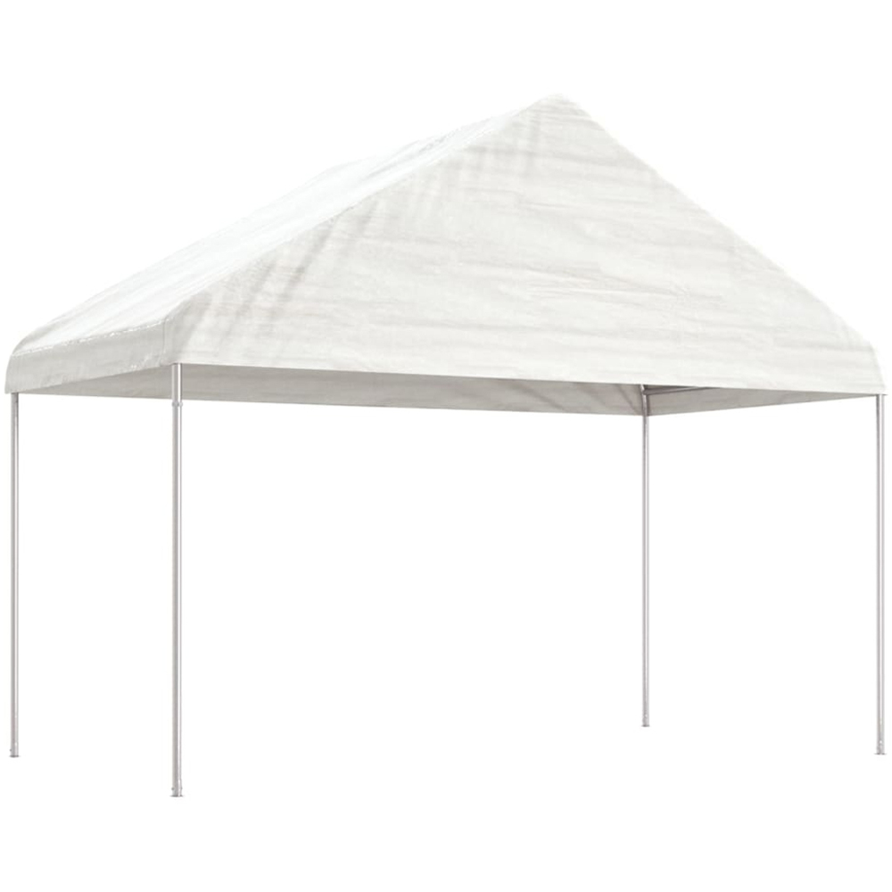 vidaXL 3.22 x 8.92m White Gazebo with Roof Image 2