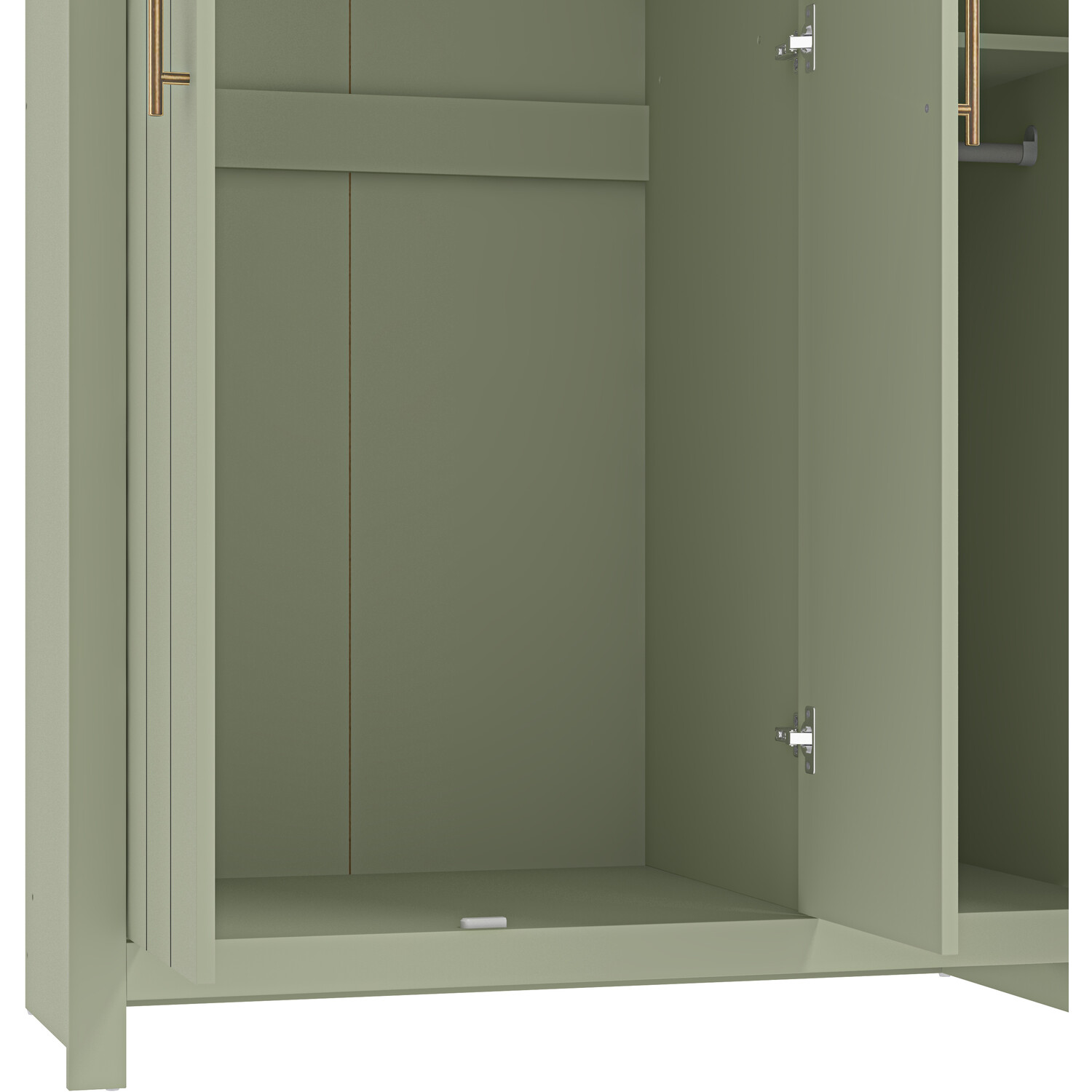 Bexley 3 Door Sage Green Wardrobe Image 9