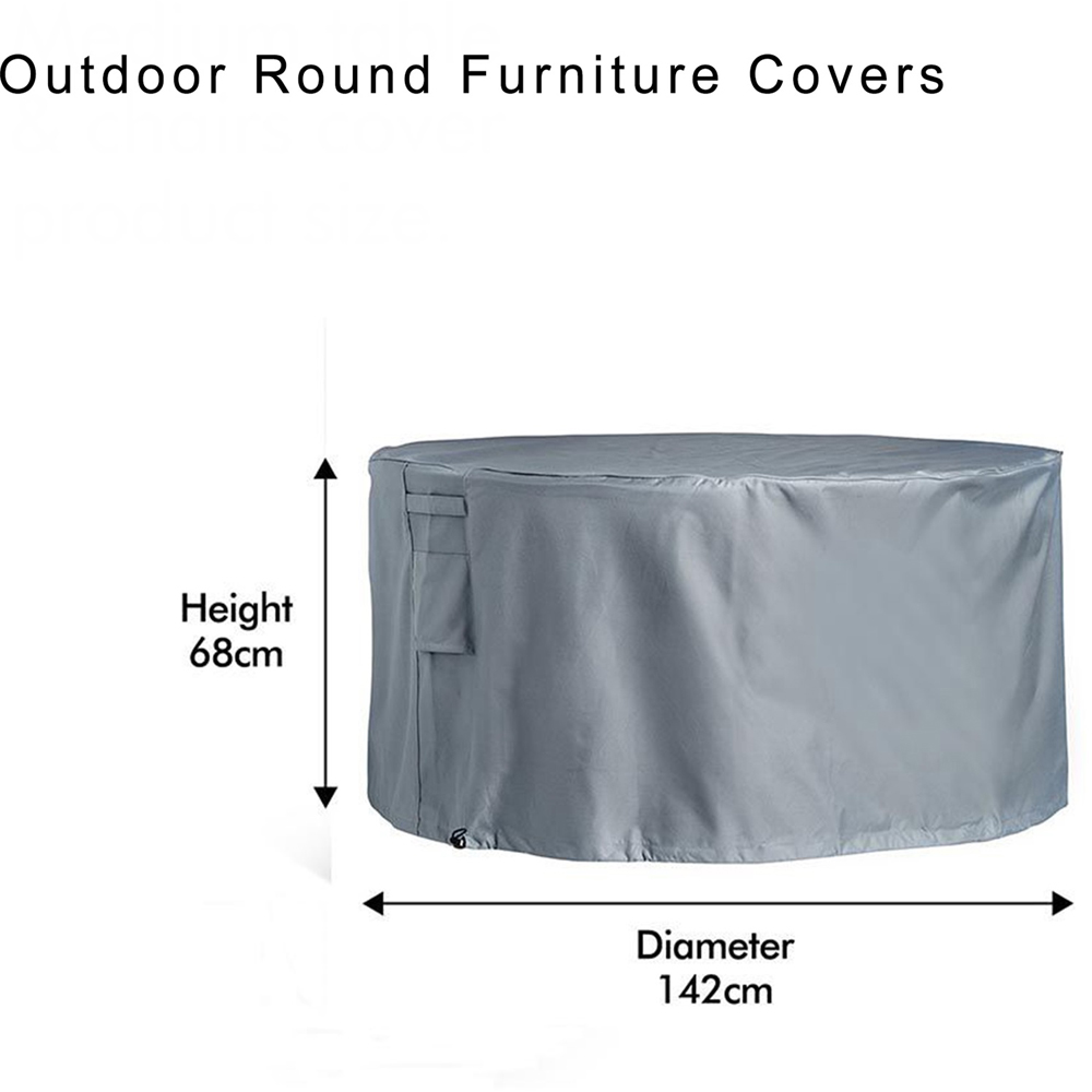 Gr8 Garden Grey Waterproof Heavy Duty Medium Protective Furniture Cover Image 5