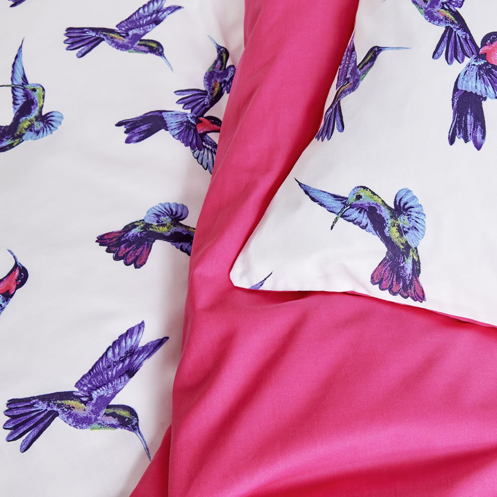 Wilko Hummingbird Easy Care Double Duvet Set Wilko
