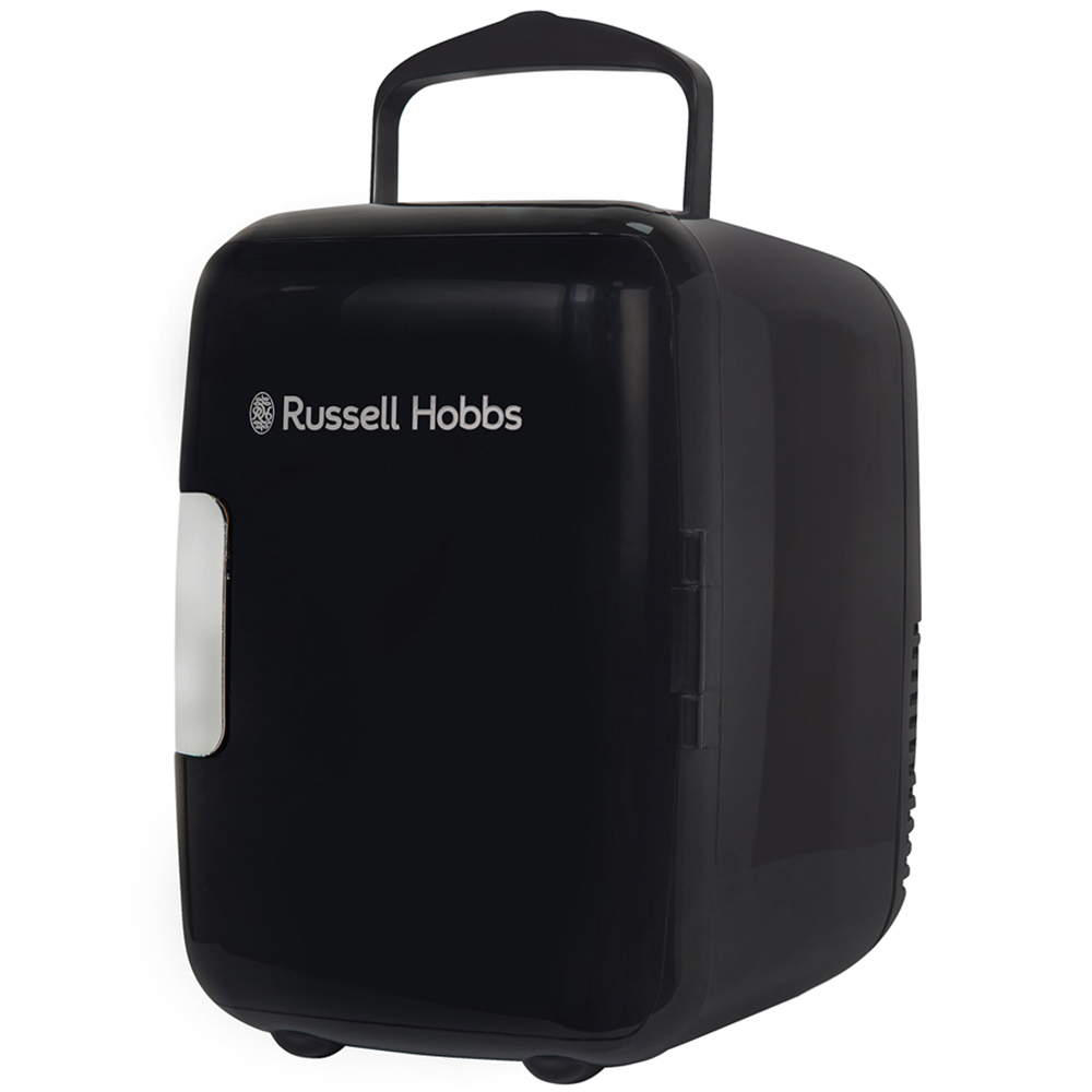 Russell Hobbs RH4CLR1001B Black and Chrome 4L Mini Cooler Image 1