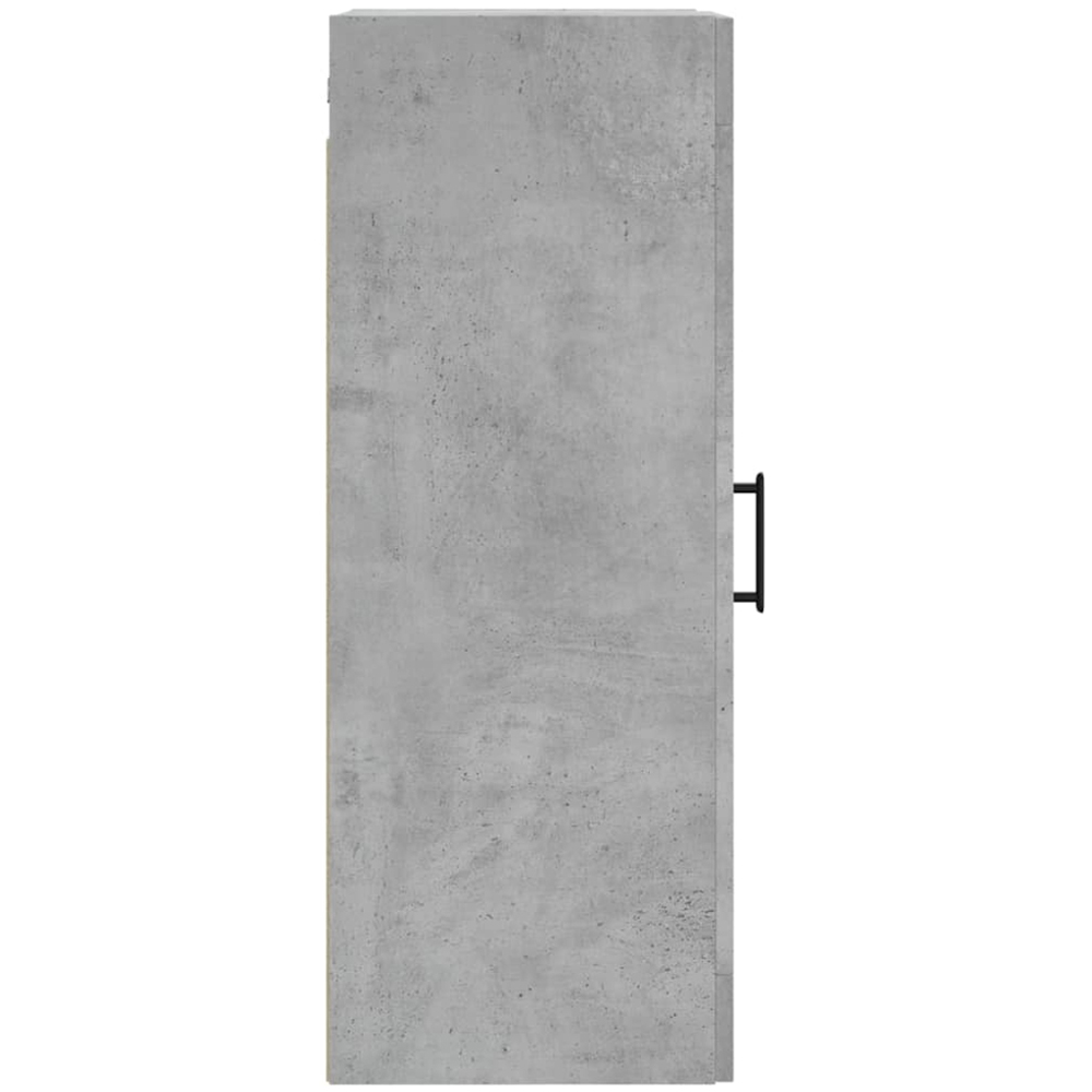 vidaXL Single Glass Door Concrete Grey Wall Mounted Cabinet Image 6