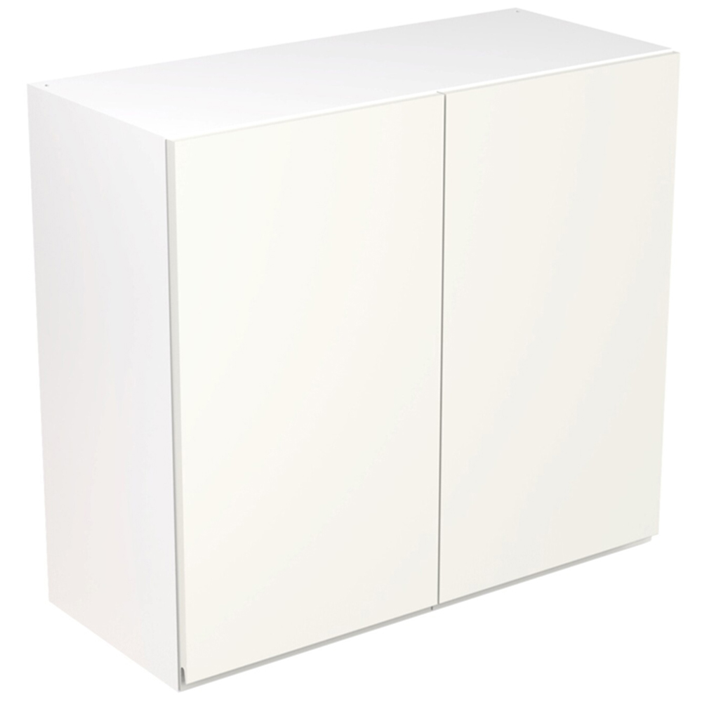 Kitchen Kit J-Pull Matt White Wall Kitchen Cabinet Flatpack 800mm Image 1