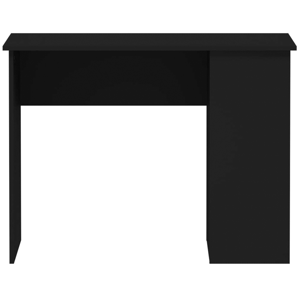 vidaXL 2 Shelf Computer Desk Black Image 4